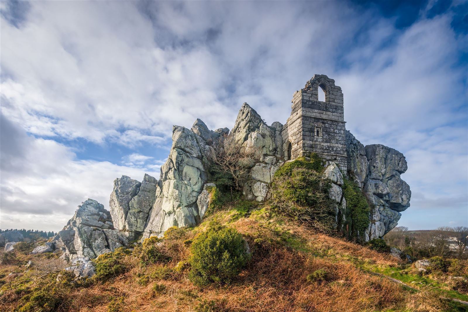 Ruinen der St. Michaels Chapel bei Roche